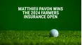 Matthieu Pavon Wins the 2024 Farmers Insurance Open
