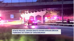 Sprain Brook State Parkway reopens in both directions following crash and vehicle fire