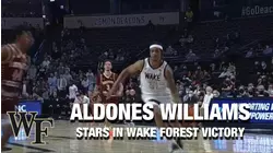 Alondes Williams Stars In Wake Forest's Victory