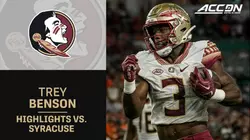 Trey Benson's Career Game (Again)