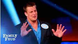 Steve Harvey passes to Rob Gronkowski... then THIS HAPPENS | Family Feud