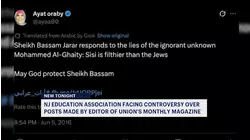 NJEA Magazine editor under fire for antisemitic, anti-Christian social media posts