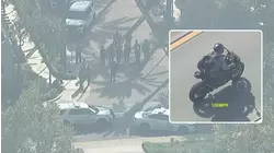 San Bernardino County deputy shot by gunman who fled on motorcycle