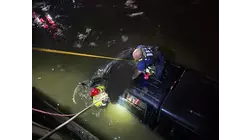 Firefighters pull driver from icy waters of Hackensack River in dramatic rescue