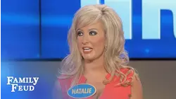 Natalie's husband is a CHICK MAGNET! | Family Feud