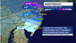 STORM WATCH: Snow and dangerous ice expected across New Jersey tonight into Saturday morning