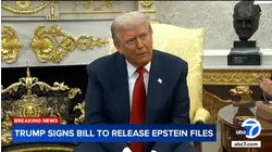 President Trump signs bill to release files on Jeffrey Epstein