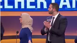 Nick has a big what?? Wife lets it slip at the podium!!