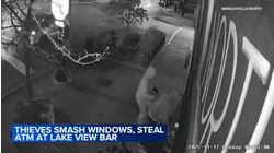 Video shows thieves steal ATM from Lakeview bar