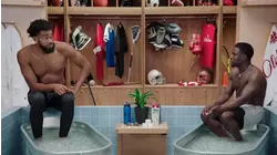 Karl-Anthony Towns and Chloe Kim