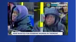 Man wanted for shoving, robbing woman in Tremont