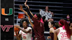 Virginia Tech vs. Miami Women's Basketball Highlights (2020-21)
