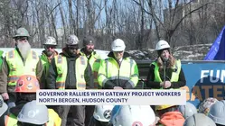 Sherrill and Schumer join union rally at construction site urging Gateway Tunnel funds