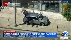 Bomb squad investigating suspicious item in Hancock Park