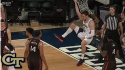 Georgia Tech's Jordan Usher With A Sweet Dish To Evan Cole For The Jam