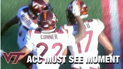 Virginia Tech DB Divine Deablo Catches "Hot Potato" Interception
