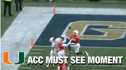 Miami's Kamren Kinchens Fights for the INT | ACC Must See Moment