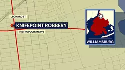 Man robbed at knifepoint in Williamsburg