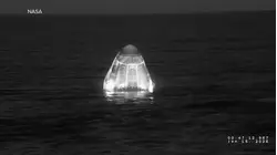 4 astronauts splash down safely in Pacific after medical evacuation from ISS