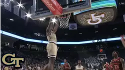 Georgia Tech's Jose Alvarado Tosses Alley-Oop To Moses Wright