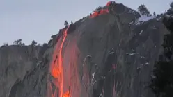 Yosemite's Lava Waterfall Phenomenon Draws Big Crowds