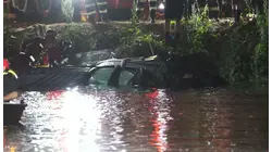 SUV ends up in Hackensack River after multi-car crash in Bergen County