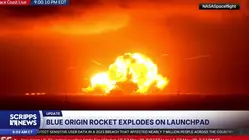 Blue Origin rocket explodes on the launch pad during an engine-firing test