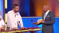 I'd never want to see you work without clothes on! | Family Feud