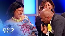 Steve and Inez get CALIENTE! | Family Feud