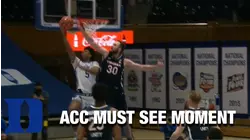 Duke's Jaemyn Brakefield With The Block And Go-Ahead Basket | ACC Must See Moment