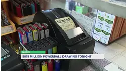 Powerball jackpot hits $815 million ahead of tonight's drawing