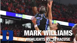Duke's Mark Williams Has Career Game At Syracuse