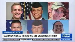 Pentagon identifies 6 US Air Force members killed in refueling plane crash in Iraq