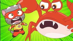 Talking Tom Heroes - s1 | e35 - Talking tom Fights the Giant Crab