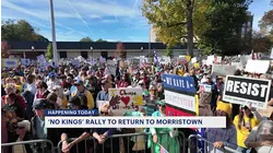 'No Kings' rally against Trump policies attracts thousands in Morristown