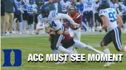 Duke's R.J. Oben Snags The Tipped Pass | Must See Moment