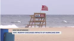 Red flags going up at beaches as surf conditions worsen from Hurricane Erin