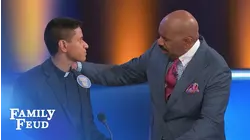 Steve meets Father Matt!!! | Family Feud