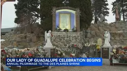Thousands flocking to Shrine of Our Lady of Guadalupe in Des Plaines