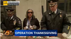 Philadelphia police deliver holiday meals to families in need as part of Operation Thanksgiving