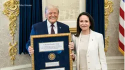 Trump praises Venezuelan opposition leader Machado for giving him her Nobel medal