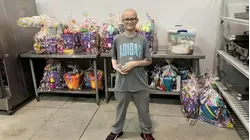 Alaska boy battling cancer delivers hope and Easter baskets to kids in hospital