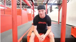 $10,000 Extreme Ninja Warrior Race Challenge / Last to Leave the Bouncy House Challenge