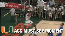 Miami's Wooga Poplar & Norchad Omier Play "Top This" Above The Rim | ACC Must See Moment