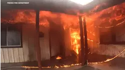 Helmet-cam shows firefighters battling Southeast Fresno apartment fire