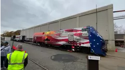 Metro-North unveils patriotic train wrap design ahead of Veterans Day