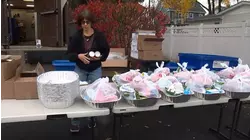 Turkey giveaway in Englewood, NJ for families in need of holiday cheer