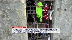 Neighbors raise concerns over homeless encampment at historic Westchester Square church