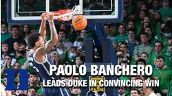 Paolo Banchero Leads Duke In Convincing Win