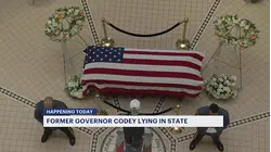 Former Gov. Dick Codey lies in state at the NJ State House